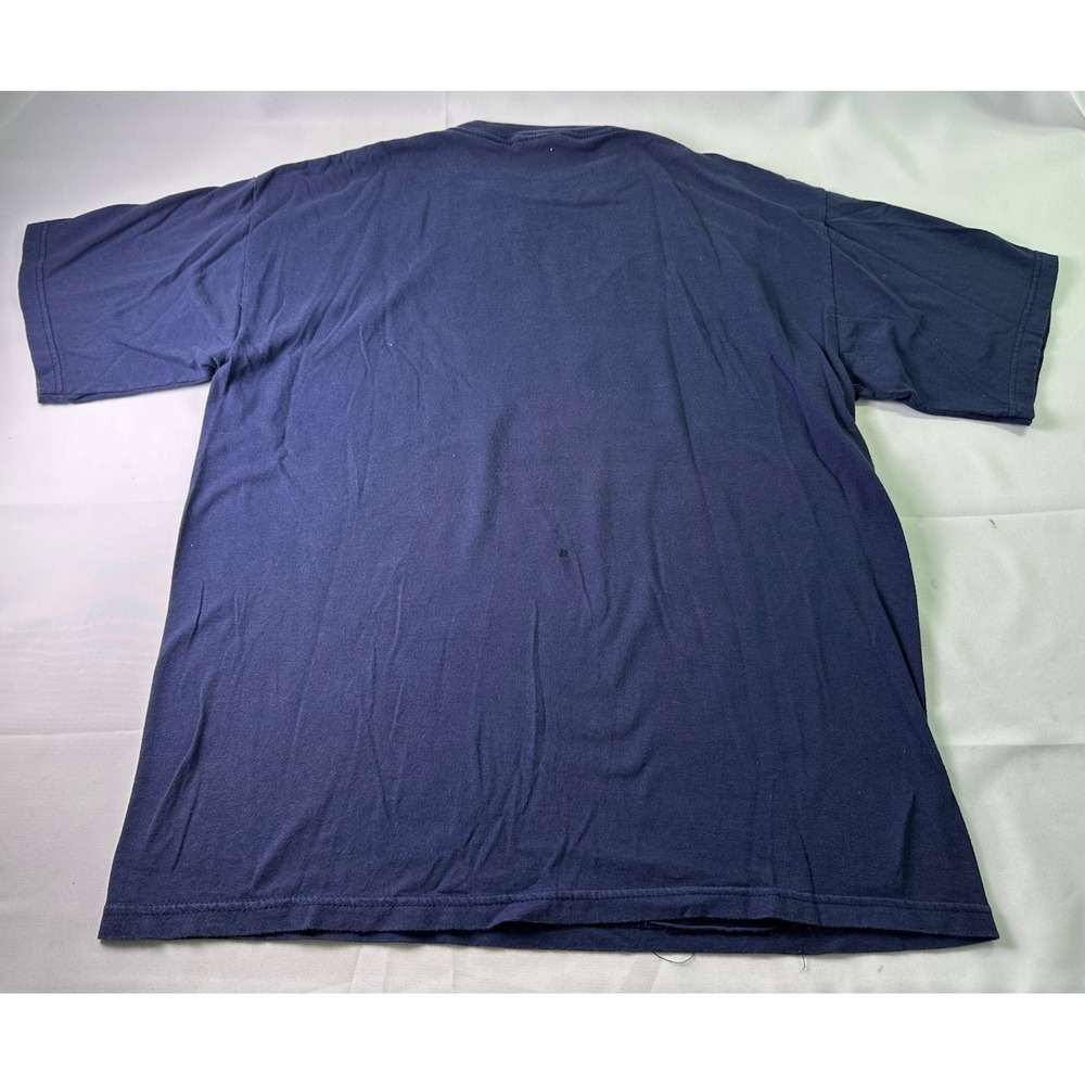 VINTAGE 1999 NY Yankees American League Champions Blue Adidas T-Shirt Large - Picture 5 of 8